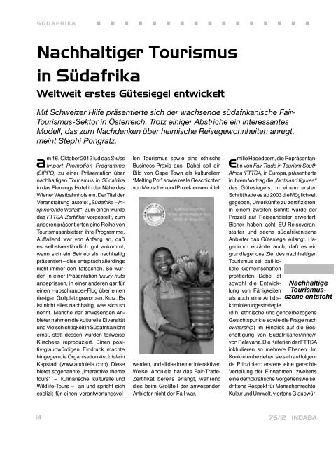 indaba 76/12 - SADOCC