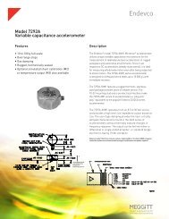 Model 7292A Variable capacitance accelerometer - Endevco