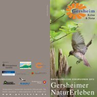 Veranstaltungskalender Gersheimer NaturErleben 2013 - Gemeinde ...