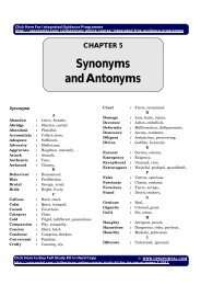 Synonyms and Antonyms - upscportal