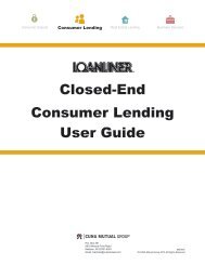 Closed-End Consumer Lending User Guide - CUNA Mutual Group