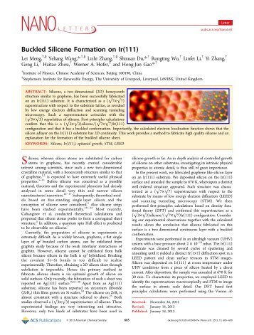 Buckled Silicene Formation on Ir(111)