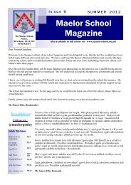 School Magazine Summer 2012 - The Maelor School