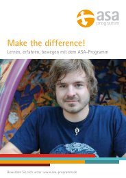 Make the difference! - ASA-Programm