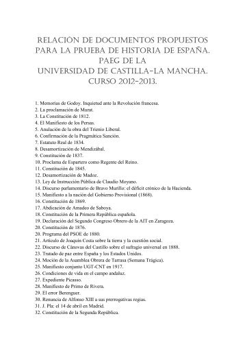 Textos PAEG 2013 - Instituto Bachiller Sabuco