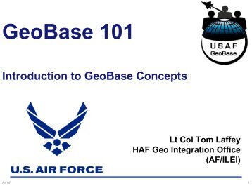 The USAF GeoBase
