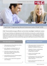 Die 4PLM7 ECR Extension Suite erweitert den Standard ...