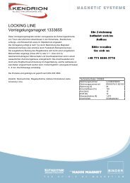 LOCKING LINE Verriegelungsmagnet 1333655 - Kendrion