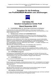 Vorgaben für die Erstellung von Pro/Engineer ... - Carl Zeiss