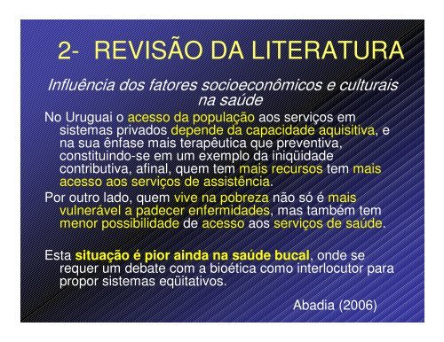 Aula - Faculdade de Odontologia de Piracicaba