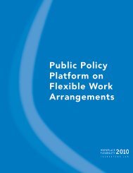 Public Policy Platform on Flexible Work Arrangements - Workplace ...