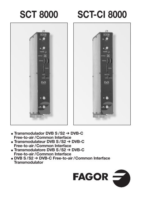 Manual STT CI 8000(27-9-11) - Fagor Electrónica