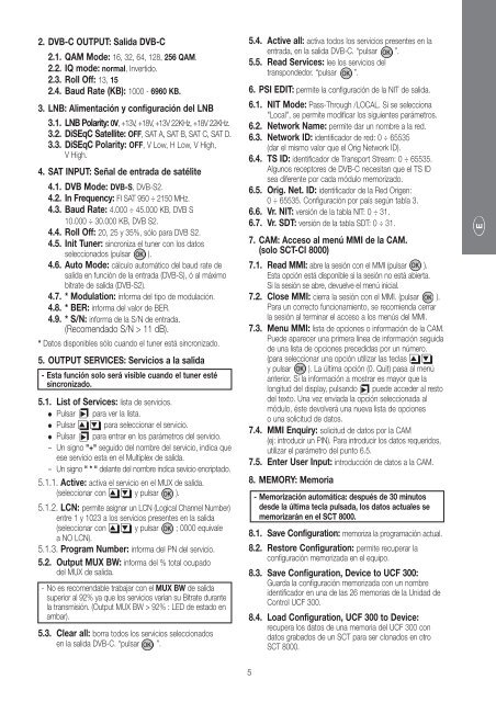 Manual STT CI 8000(27-9-11) - Fagor Electrónica