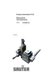 Product information: PI 53 - Sauter Feinmechanik GmbH