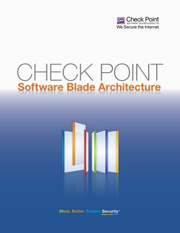 Software Blade Architecture - Scunna Network Technologies