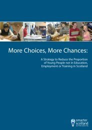 More Choices, More Chances - Scottish Government