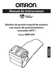 Manual de instrucciones - Omron Healthcare