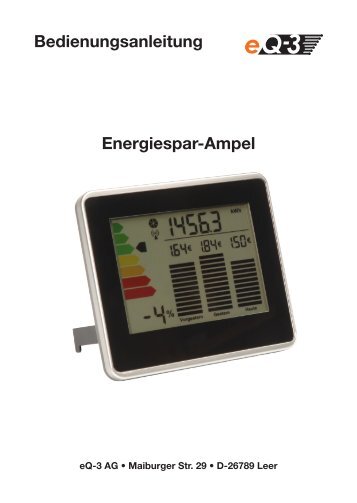 Bedienungsanleitung Energiespar-Ampel - eQ-3