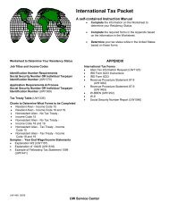 International Tax Packet UW1469