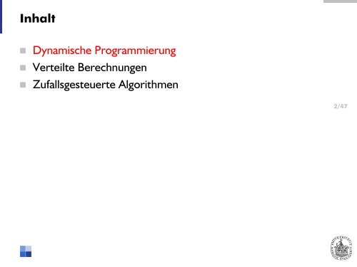 Algorithmen und Datenstrukturen