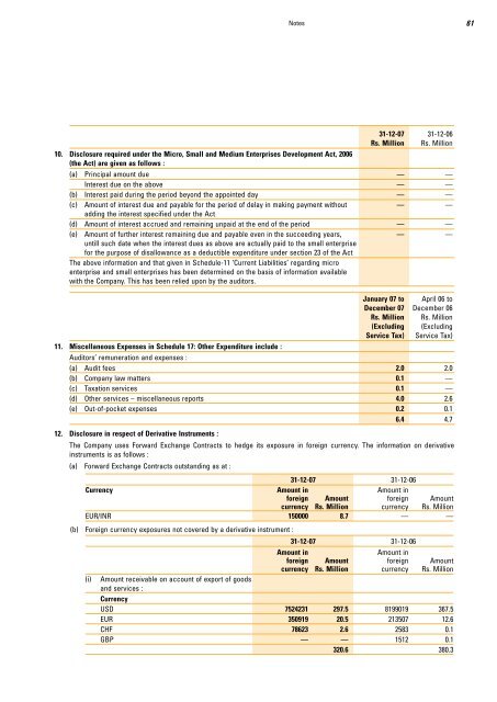 Annual Report 2007 - Clariant