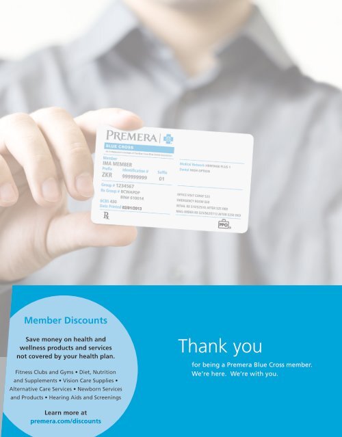 Your Card, Your Health Brochure - Premera Blue Cross