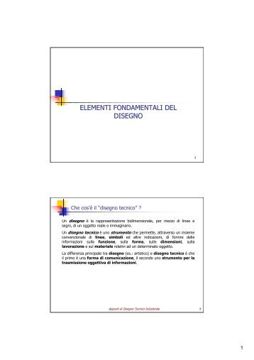 ELEMENTI FONDAMENTALI DEL DISEGNO