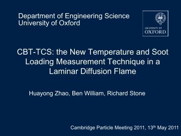 Soot Volume Fraction and Particle Size in a Santoro Burner