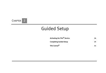 Humax Series2 DVR Users Guide - Guided Setup - TiVo