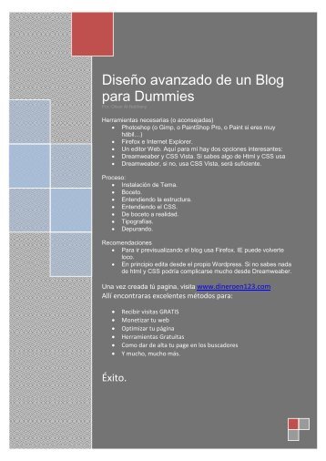 Diseño avanzado de un Blog para Dummies - www.multinivelcoach ...