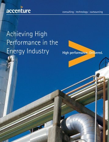 Achieving High Performance in the Energy Industry