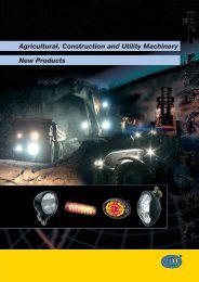 Agricultural, Construction and Utility Machinery New Products - Hella