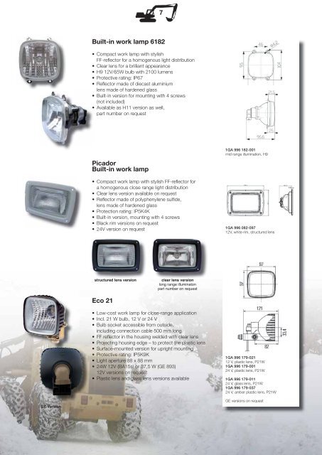 Agricultural, Construction and Utility Machinery New Products - Hella