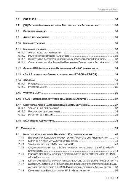 Modulatoren der Hyaluronsäurematrix im Rahmen der extrinsischen ...