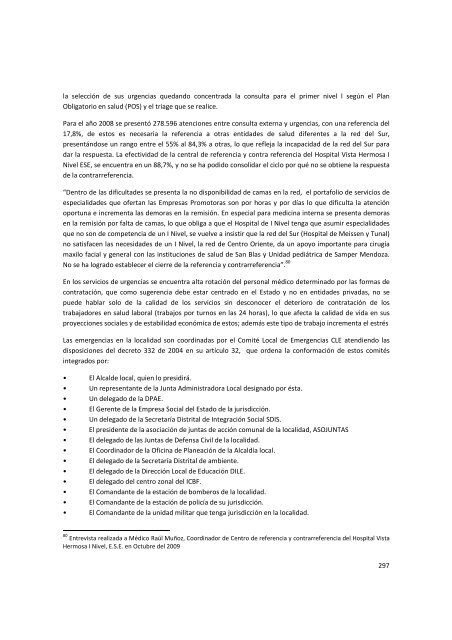 Diagnostico Local Ciudad Bolivar - Secretaría Distrital de Salud