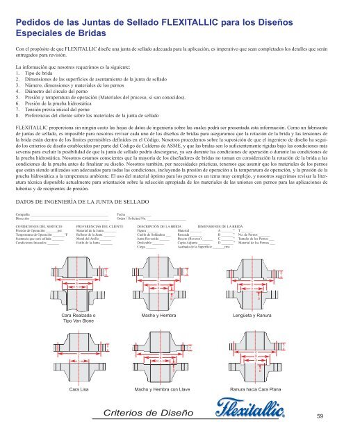 Criterios de Diseño - The Flexitallic Group