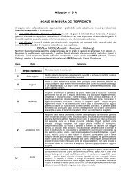 SCALE DI MISURA DEI TERREMOTI SCALA MCS (Mercalli ...