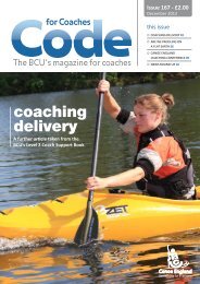 coaching delivery - British Canoe Union