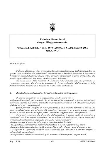 Relazione illustrativa al disegno di legge (pdf)