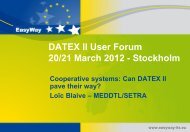 Cooperative systems - Datex II
