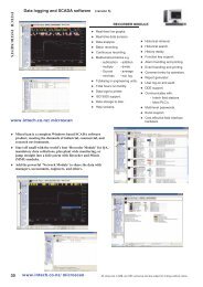 MicroScan SCADA software - Intech NZ Catalogue 2013