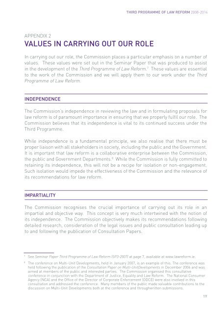 Third Programme of Law Reform 2008-2014