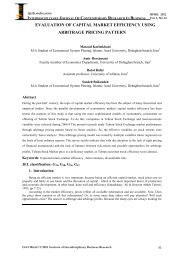 evaluation of capital market efficiency using - journal-archieves17 ...