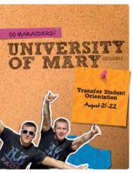 MAP - University of Mary