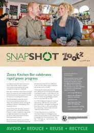 Zero Waste SA â REAP Snapshot Zoots Kitchen Bar