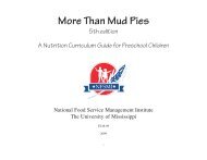 More Than Mudpies - National Food Service Management Institute