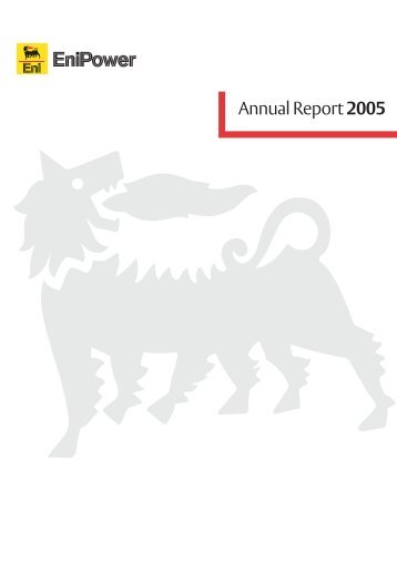 Annual Report 2005 - Enipower