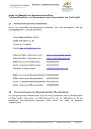 Kontaktdatenblatt - Stadtwerke Herborn