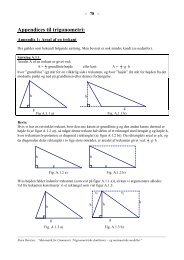 TRIG 3 Appendices, opgavesamling og stikordsregister - Uvmat.dk