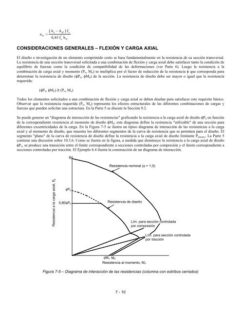 7 Diseño para Flexión y Carga Axial - Inti